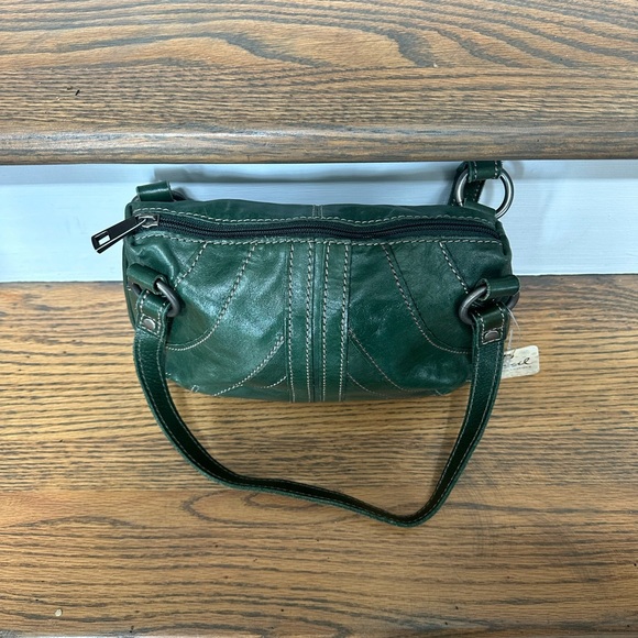 Fossil Lafayette Glazed Satchel, Dark Green - Picture 2 of 4
